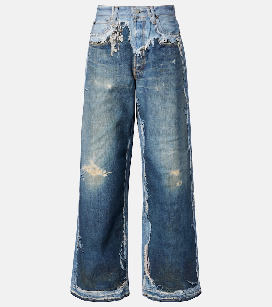 Acne Studios 1981 trompe l'ail wide-leg jeans
