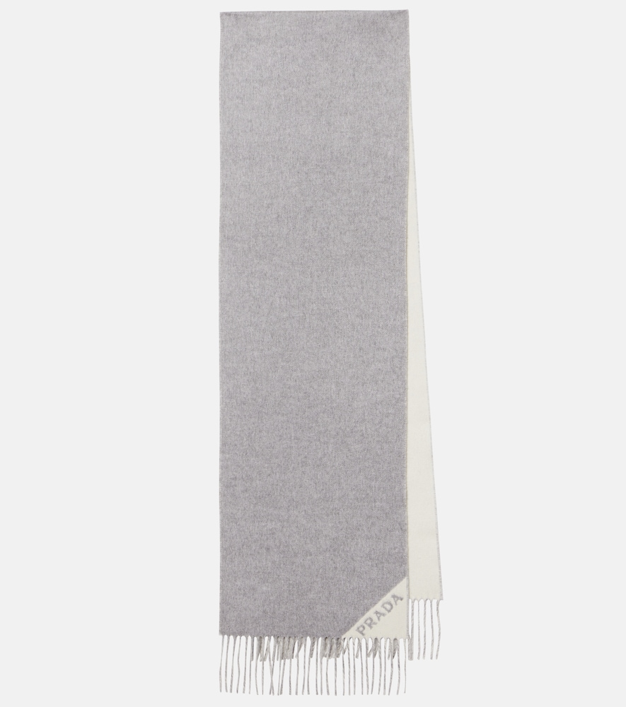 Prada Logo cashmere scarf