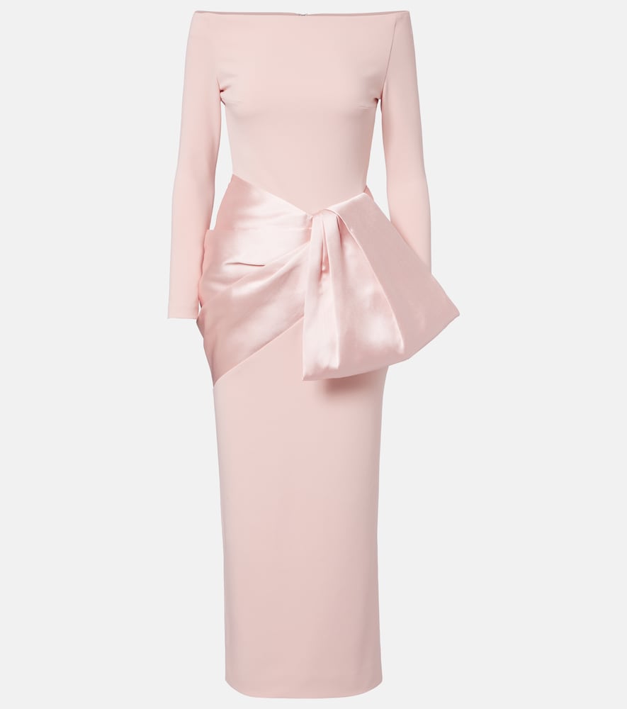 Solace London Rhianne satin-trimmed cocktail dress