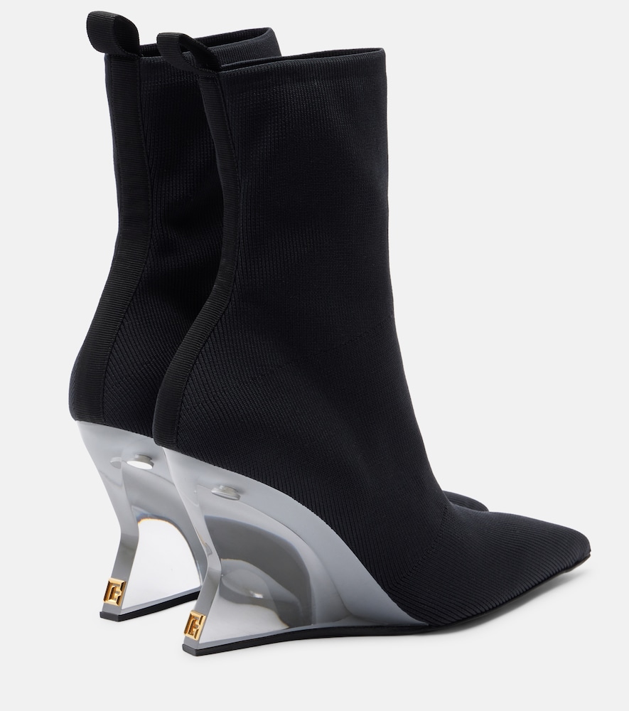  Balmain Balmain Ankle Boots Aus Strick 