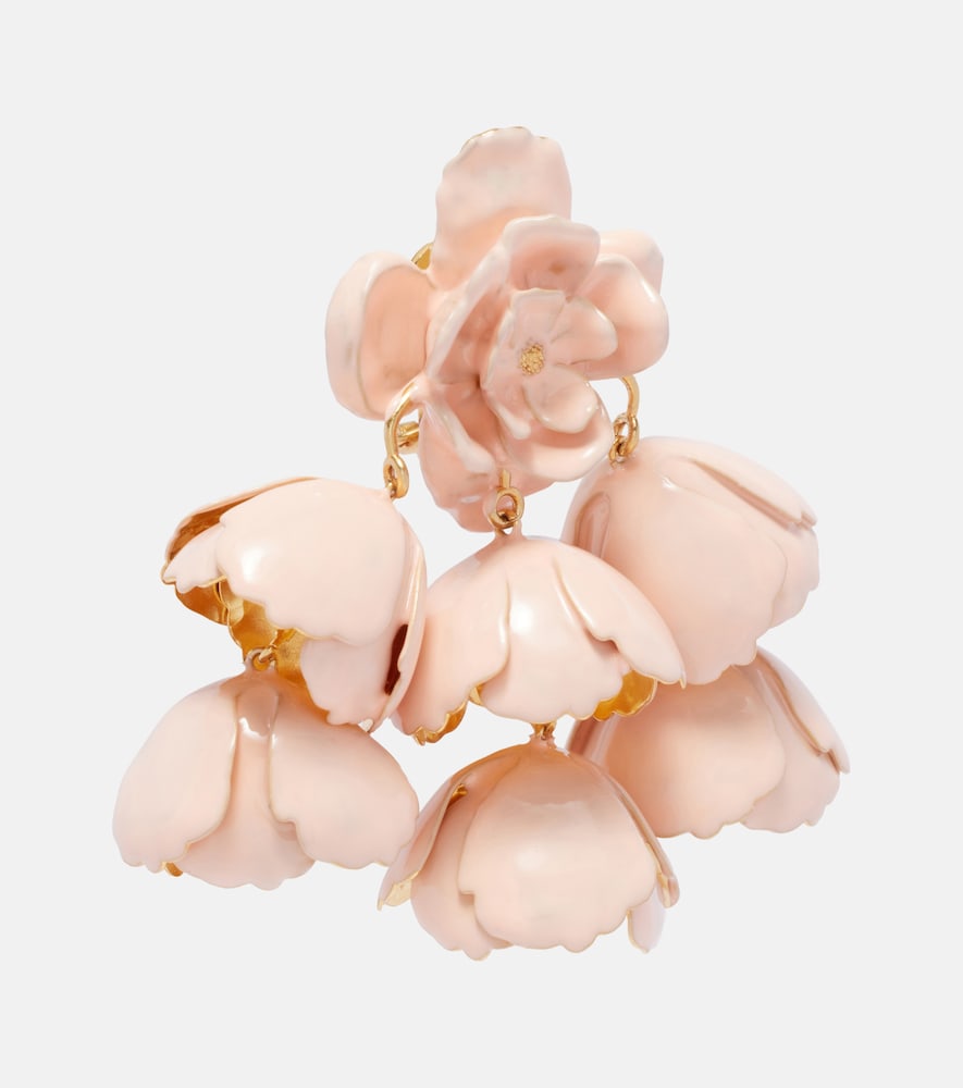  Chloe Chloã© Flower Cloud Enamel Drop Earrings 