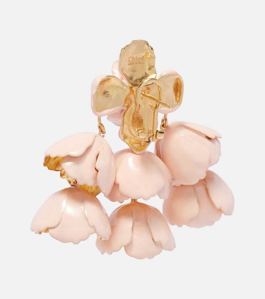  Chloe Chloã© Flower Cloud Enamel Drop Earrings 
