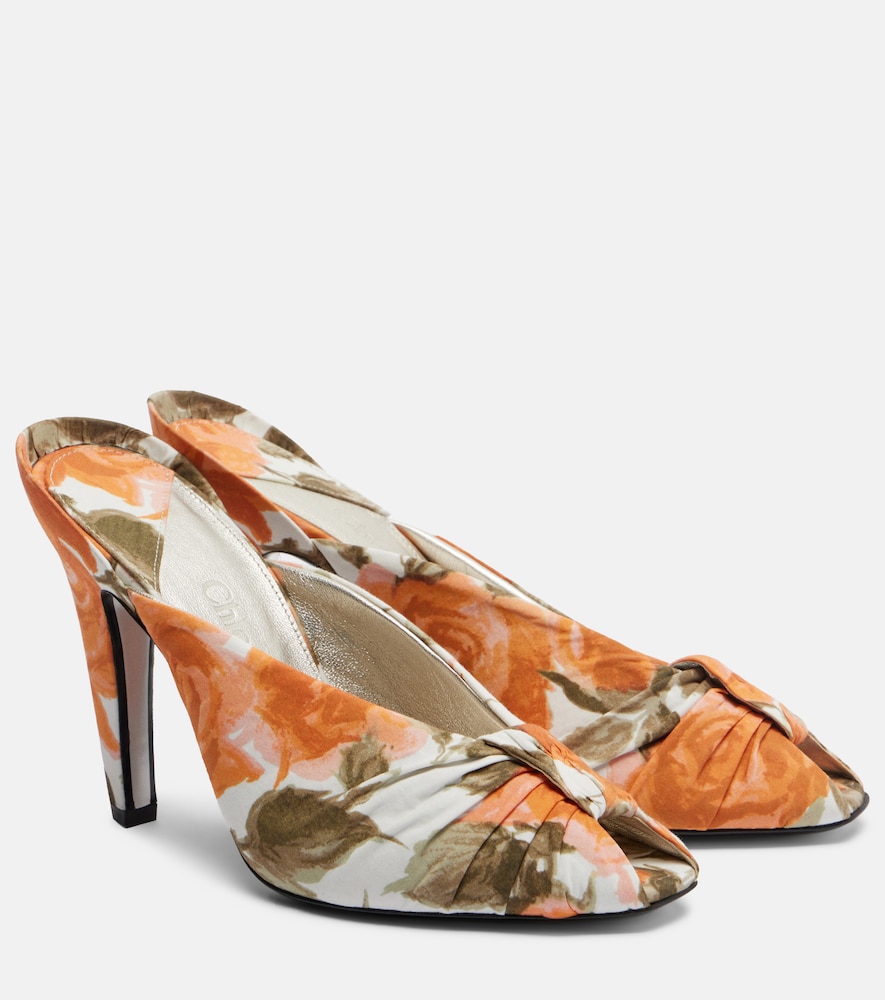 Chloe Chloé Suzie floral mules