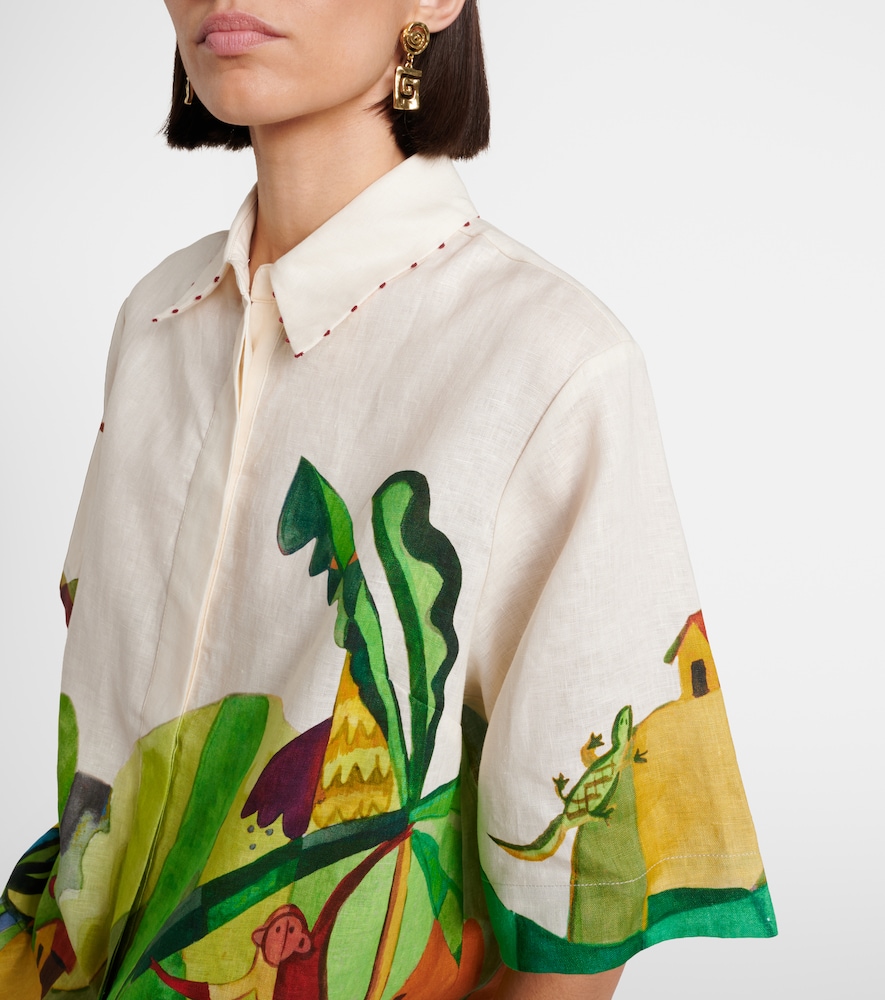  Alemais Alémais X Mokshini Hemd Aus Leinen 