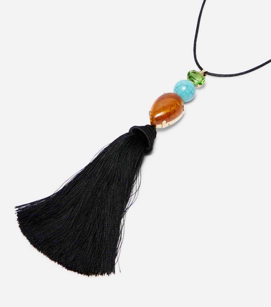 Jennifer Behr Jennifer Behr Halskette Izzie Tassel Mit Kristallen 