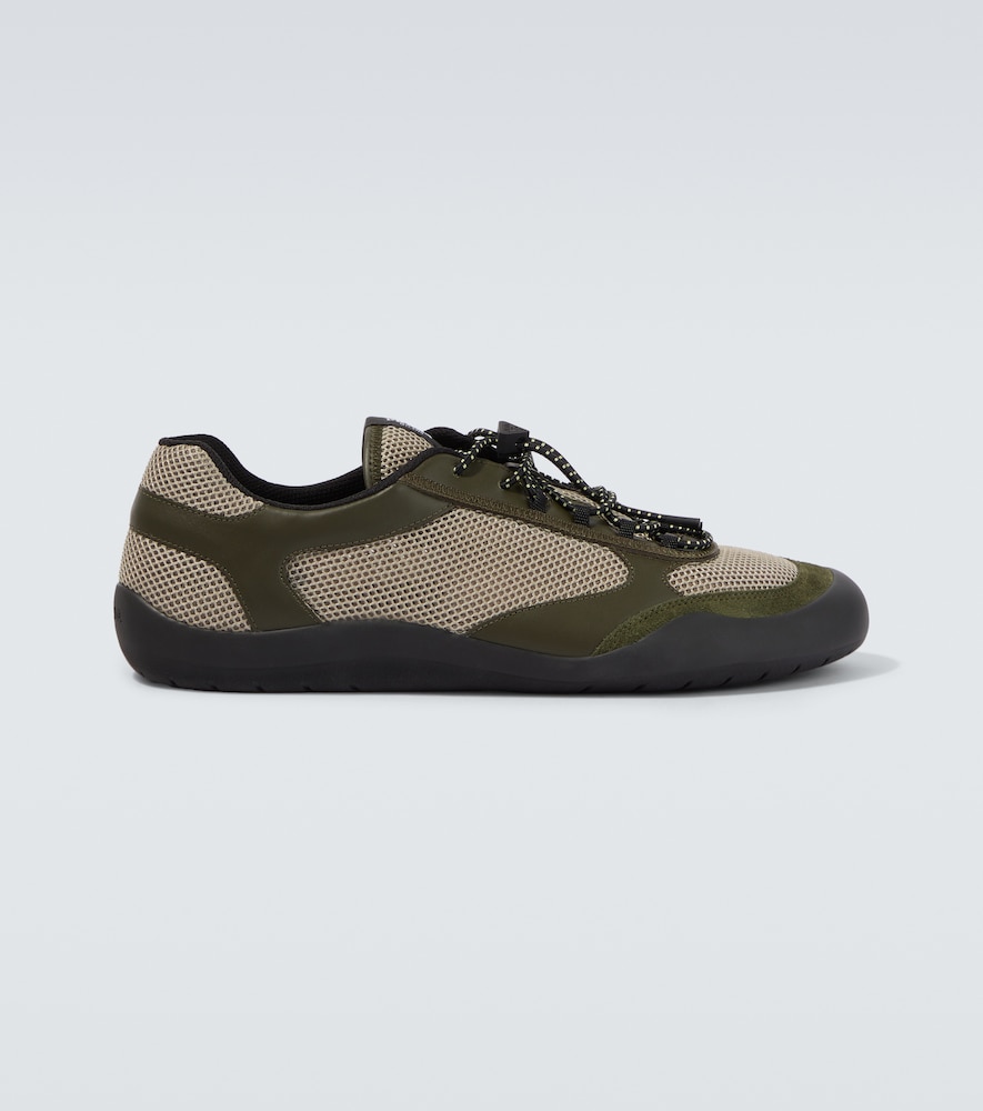 Prada Speedrock leather-trimmed sneakers