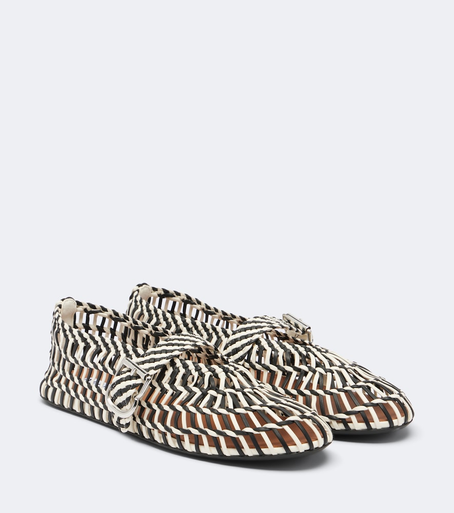 Alaïa Mary-Jane-Ballerinas aus Leder