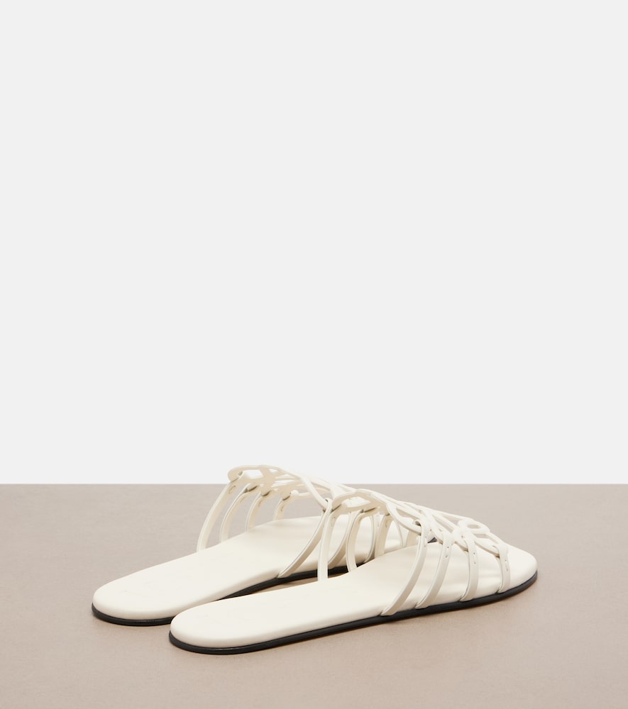  Loewe Loewe Petal Anagram Leather Slides 