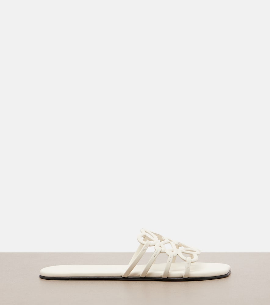  Loewe Loewe Petal Anagram Leather Slides 