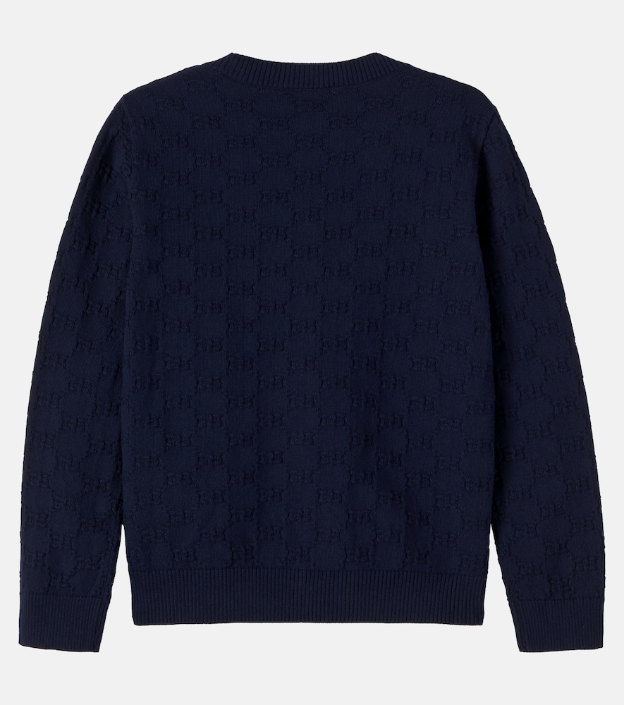  Gucci Kids Gucci Kids Cardigan Gg Aus Baumwoll-jacquard 