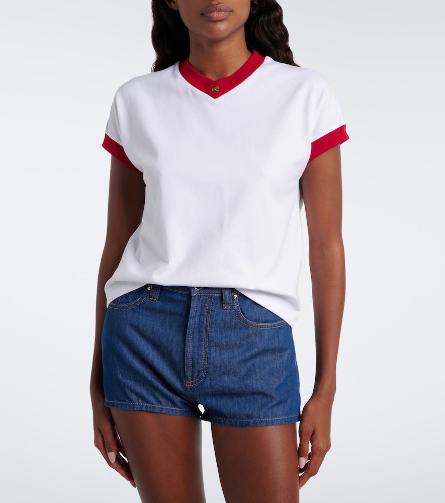 Medusa Cotton-Blend Jersey T-Shirt