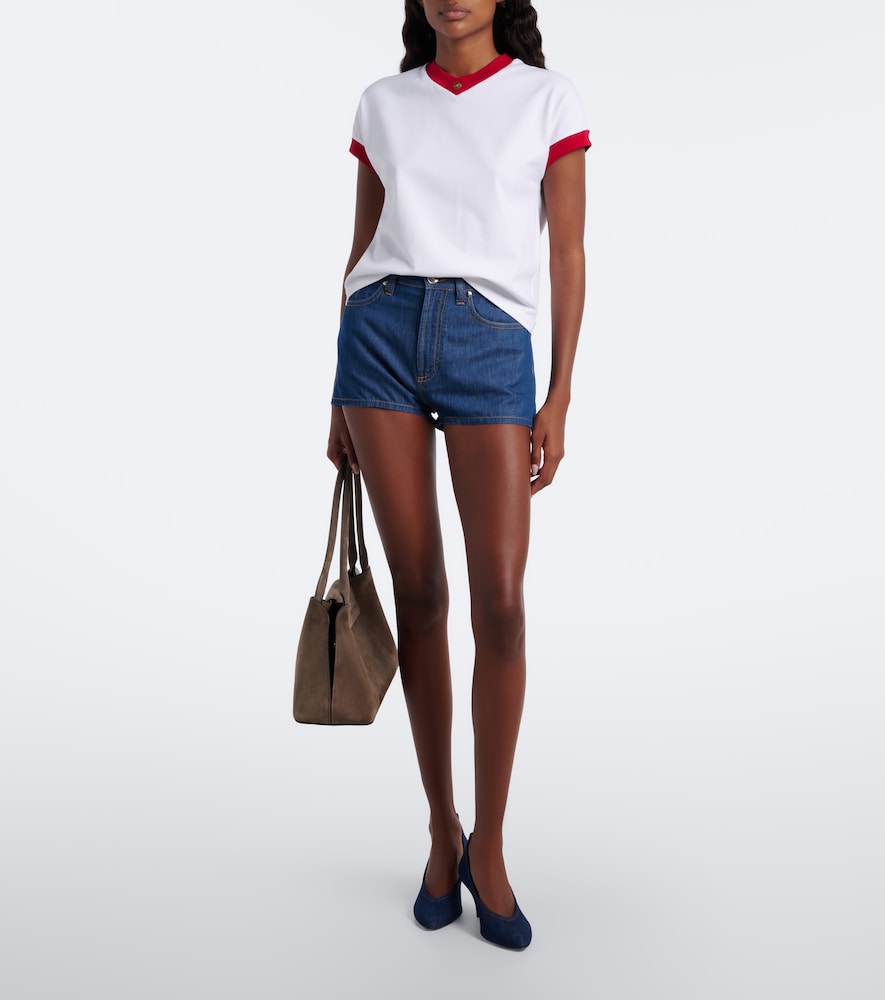 Medusa Cotton-Blend Jersey T-Shirt