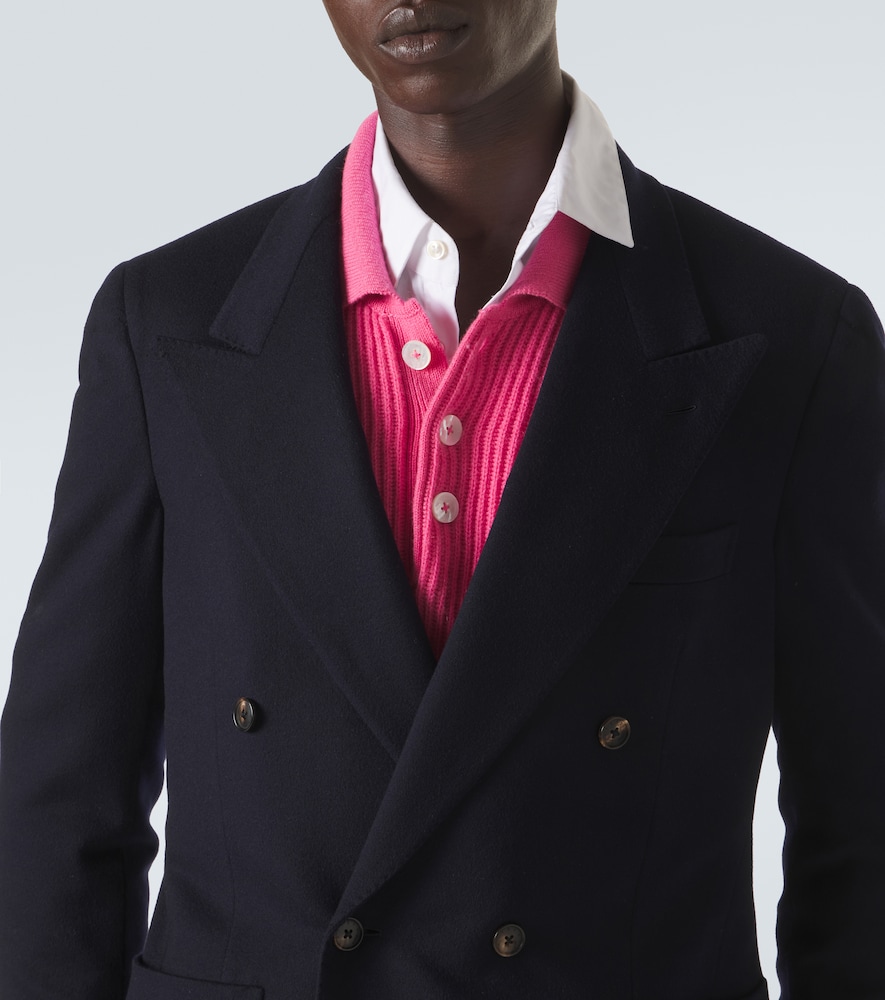 William Double-Breasted Cashmere Blazer