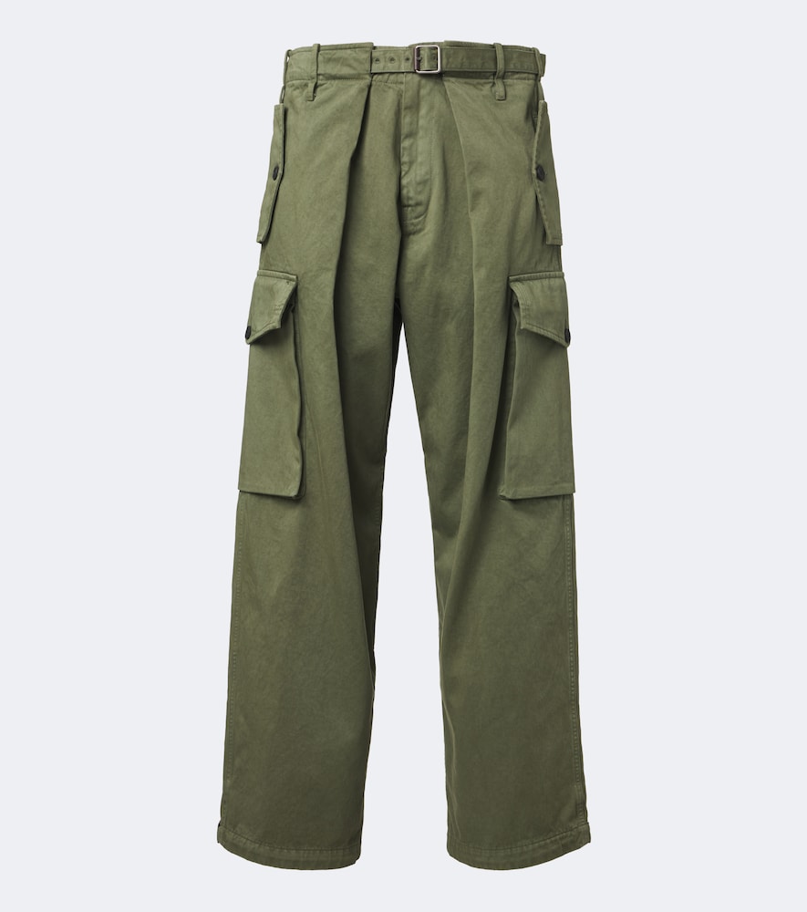 Cargohose aus Baumwollsatin