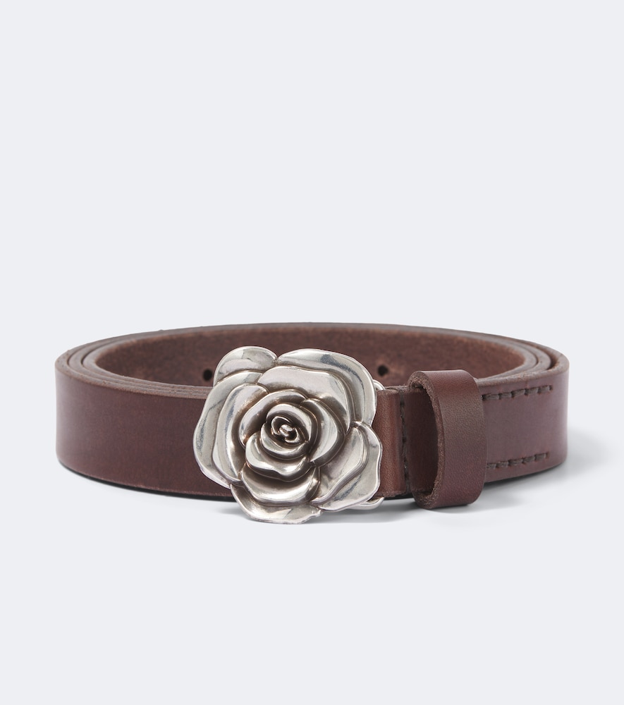 Gürtel Rose aus Leder
