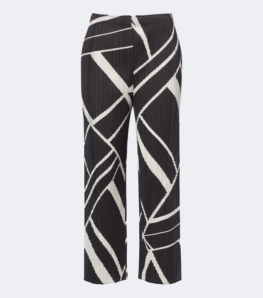 Pantaloni Fold Line a gamba larga plissé