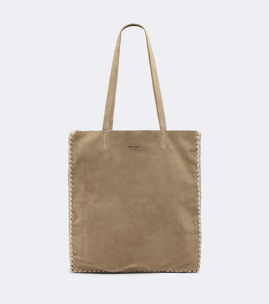 Shopper Large aus Veloursleder