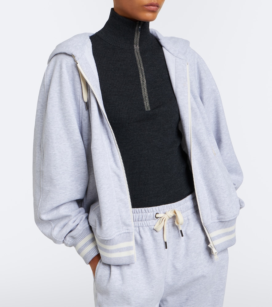 Monili Wool And Cashmere Half-Zip Sweater