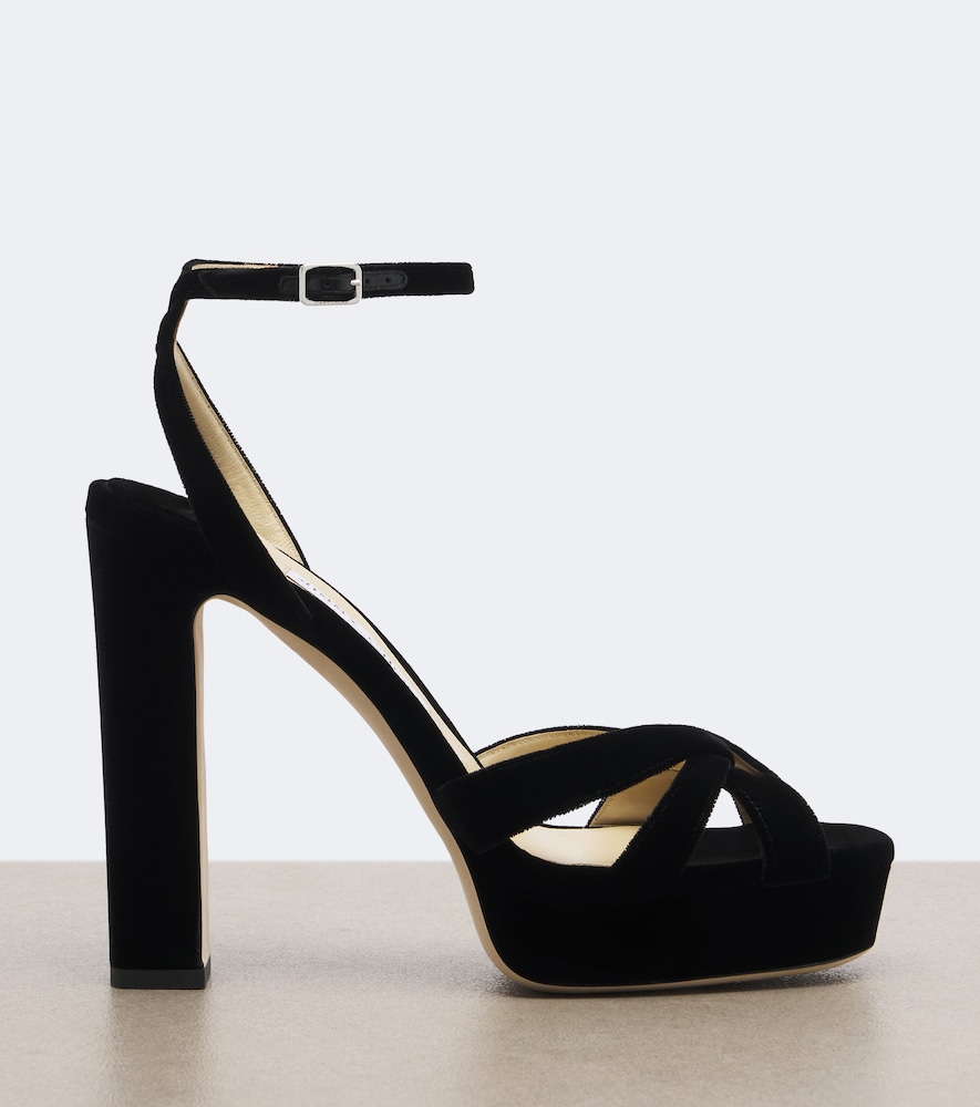 Kove Velvet Platform Sandals