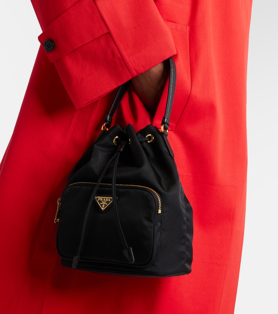 Prada Duet Small Re-Nylon Bucket Bag