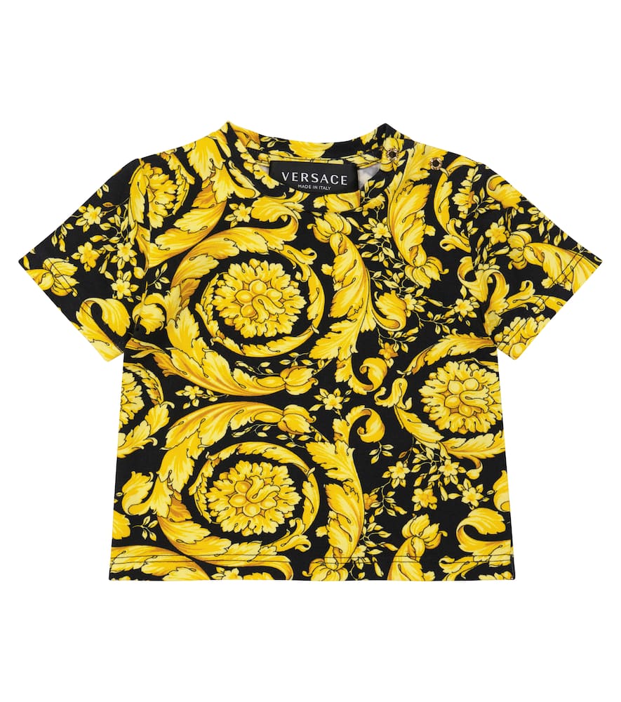 Versace Kids Baby Barocco cotton-blend T-shirt