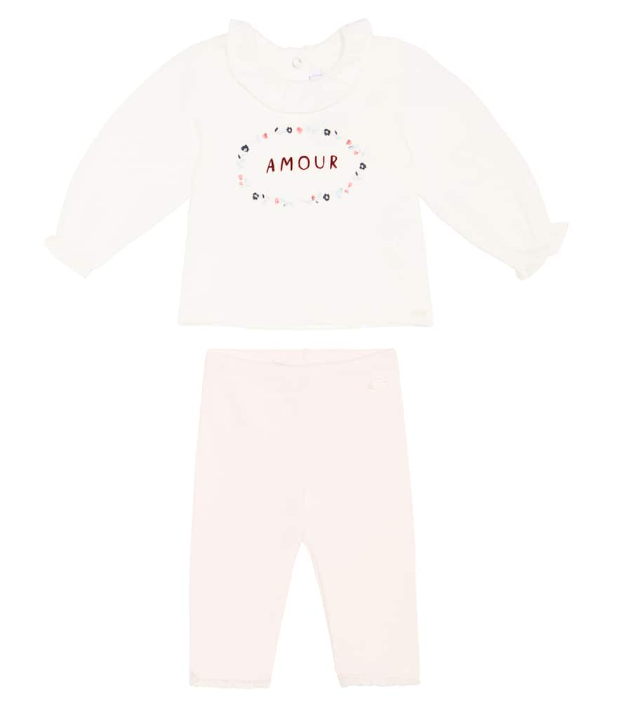 Tartine et Chocolat Baby long-sleeved top and leggings set