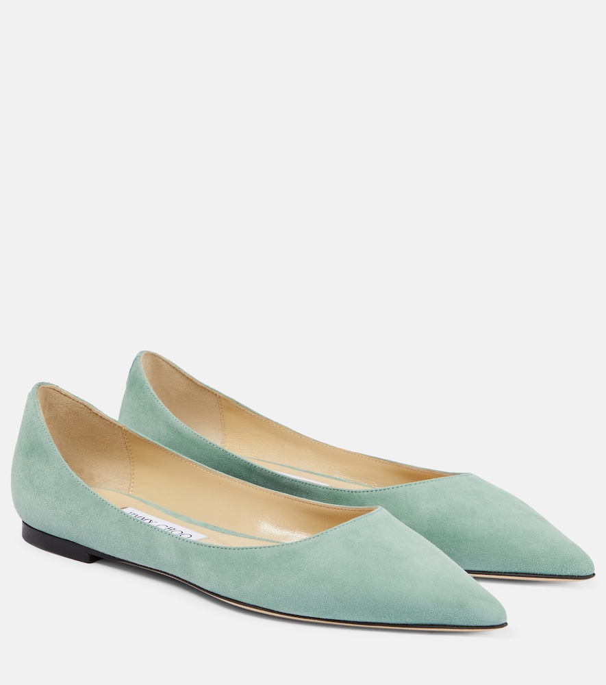 Jimmy Choo Love suede ballet flats - Women's Shoes