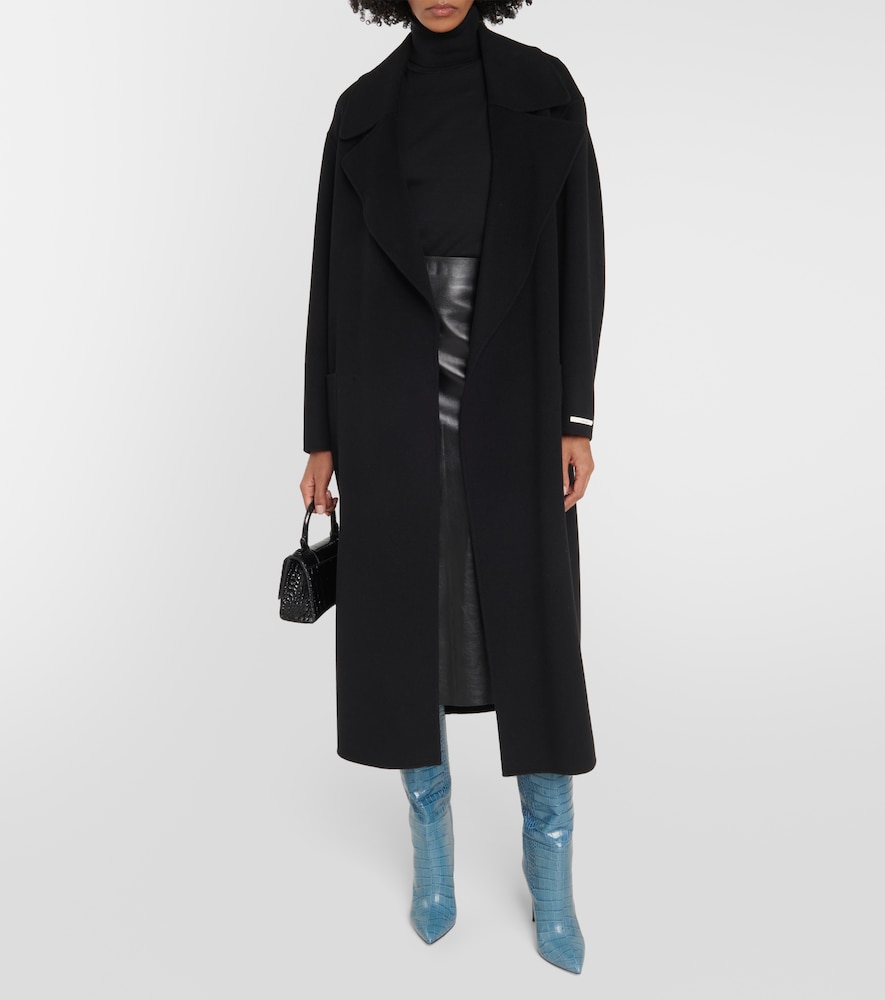Paris Texas Croc-effect leather knee-high boots