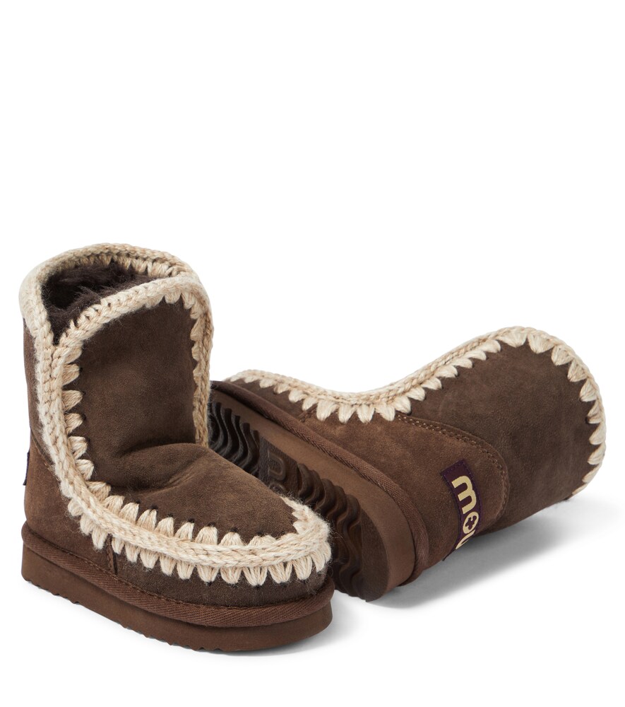  Mou Kids Mou Kids Shearling-lined Suede Boots 