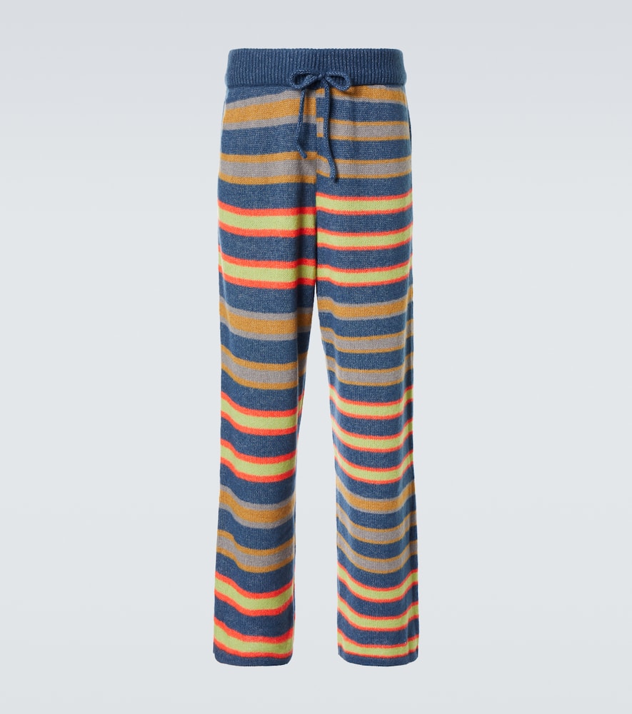 Leo striped cashmere and cotton pants