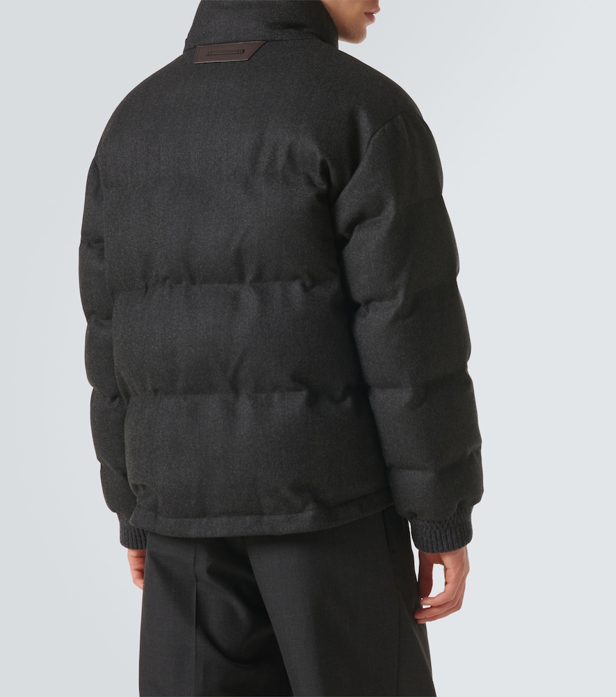  Berluti Berluti Herringbone Wool Puffer Jacket 