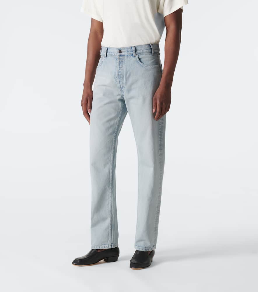 The Row Burt Cotton Denim Jeans In Blue