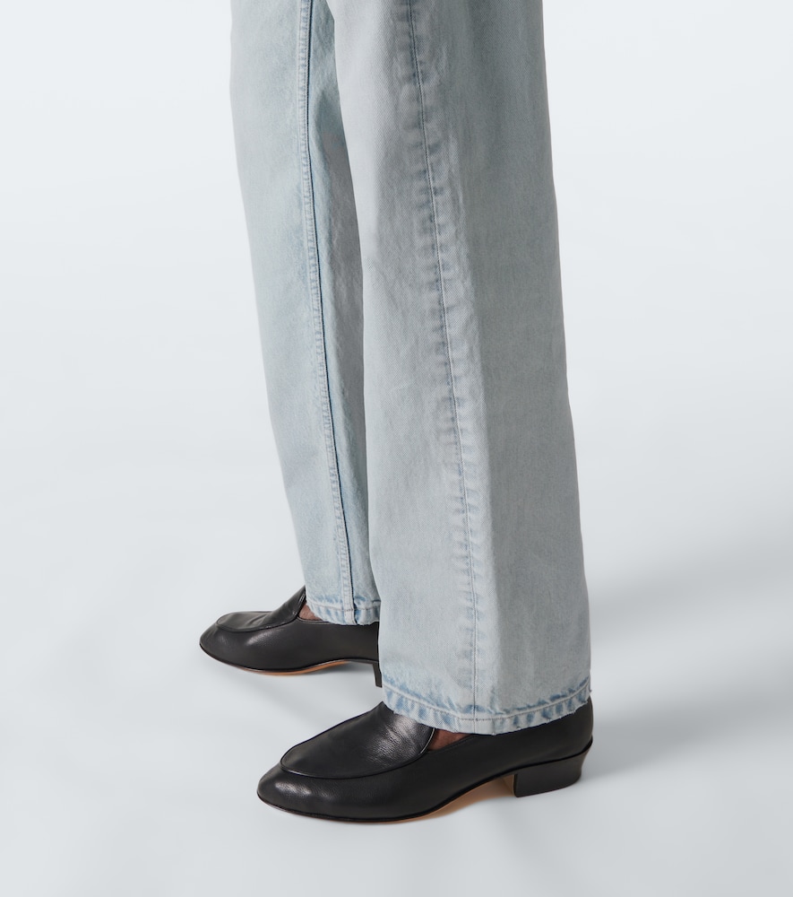 The Row Burt Cotton Denim Jeans In Blue