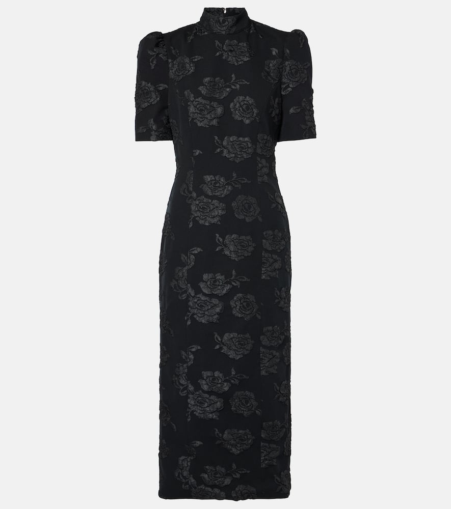 Jacquard midi dress