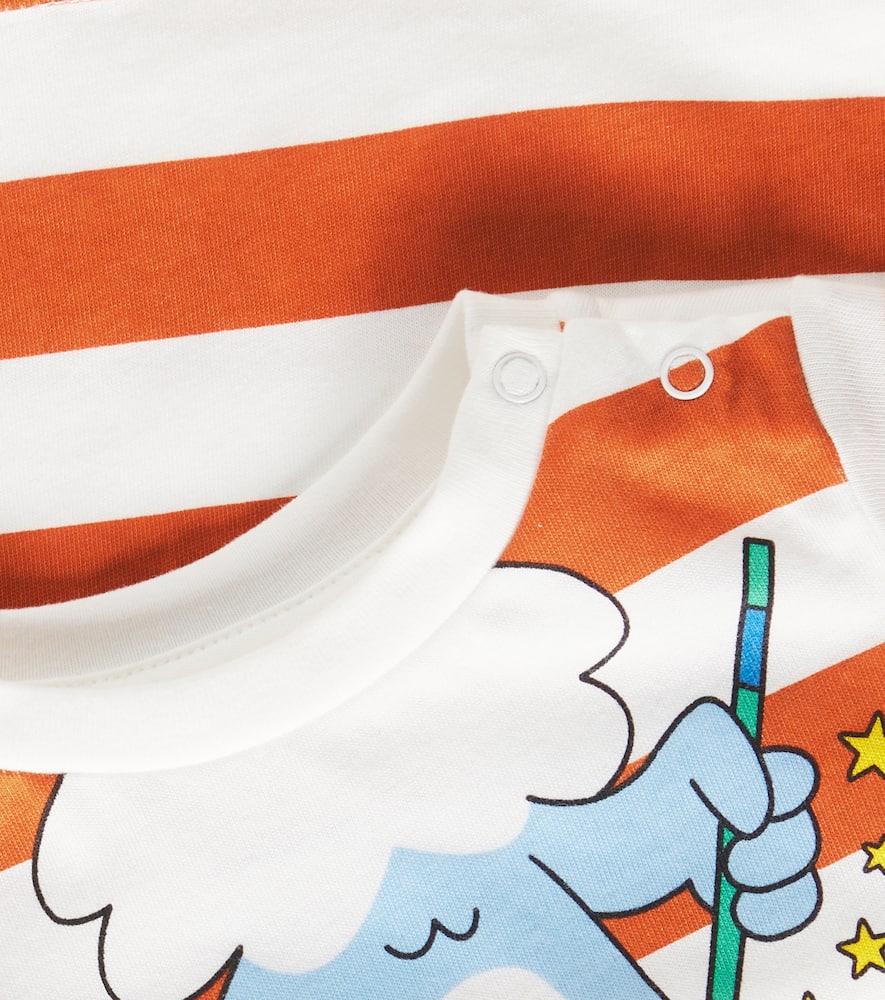 Stella Mccartney Baby Cotton T-shirt In Multicoloured