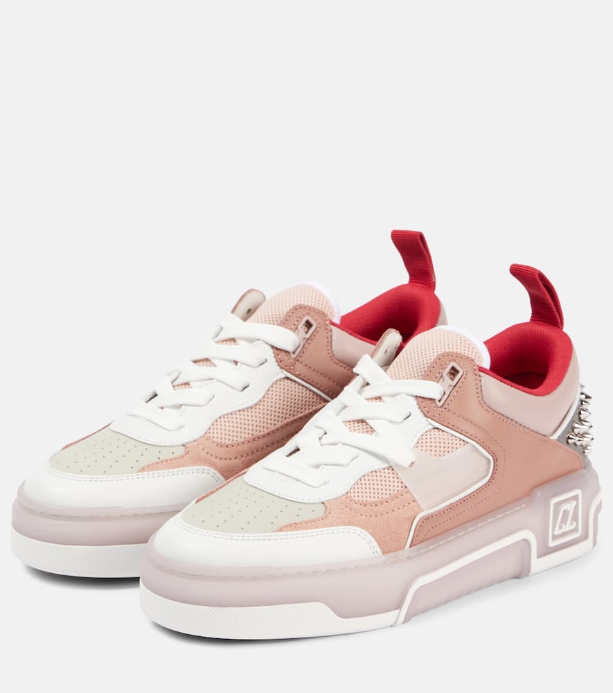 Christian Louboutin Verzierte Sneakers Aus Leder In Multicolor