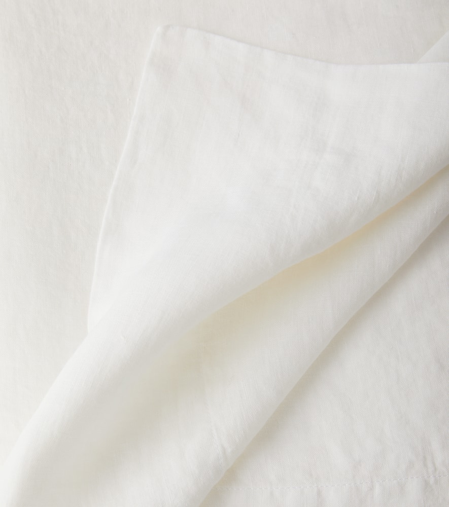 Once Milano Linen Tablecloth In White