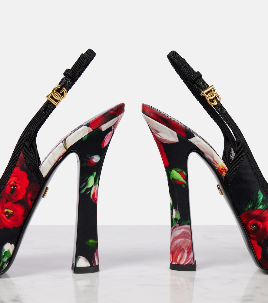  Dolce&gabbana Dolce&gabbana Slingback-pumps Vally 105 Aus Satin 