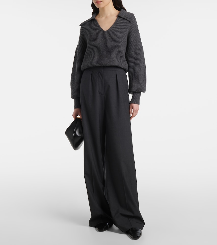  Joseph Joseph Ribbed-knit Wool-blend Polo Sweater 