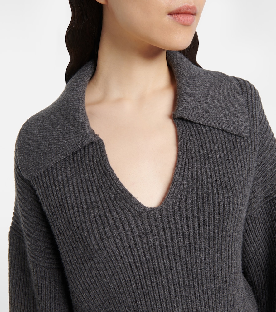  Joseph Joseph Ribbed-knit Wool-blend Polo Sweater 
