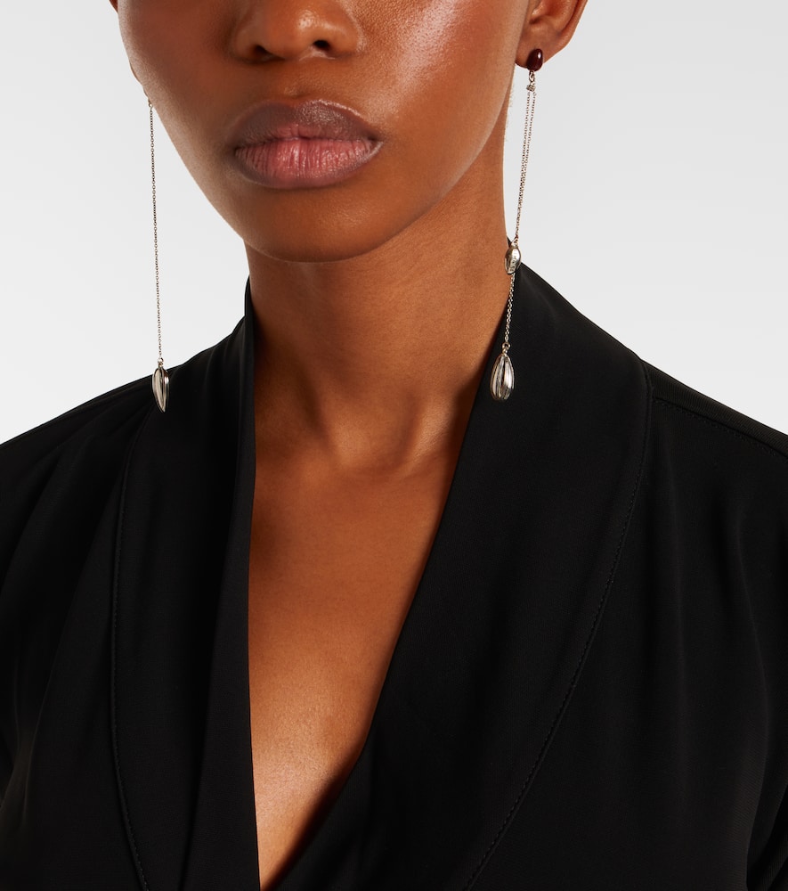 Lemaire Girasol Drop Earrings In Silver