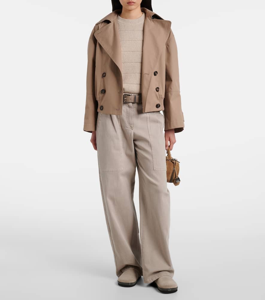 Brunello Cucinelli Monili Suede Clogs