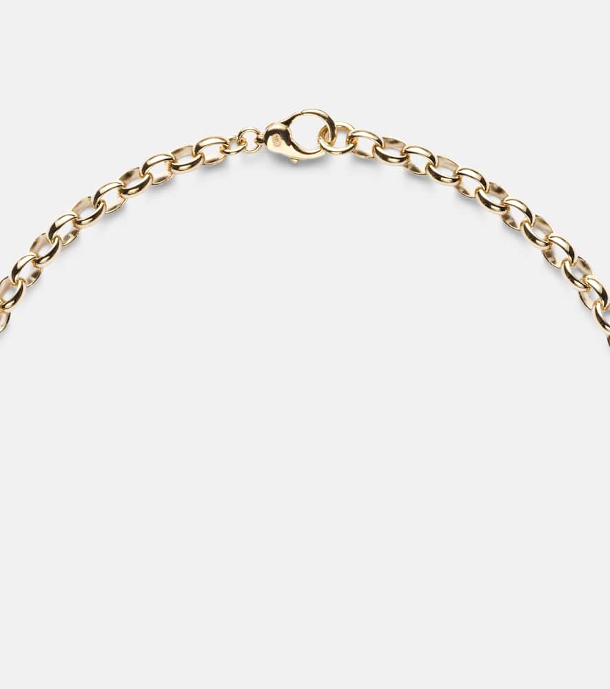 Foundrae 18kt Gold Pendant Necklace With Diamonds In Gold