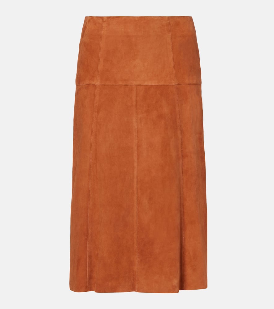 Devy suede midi skirt