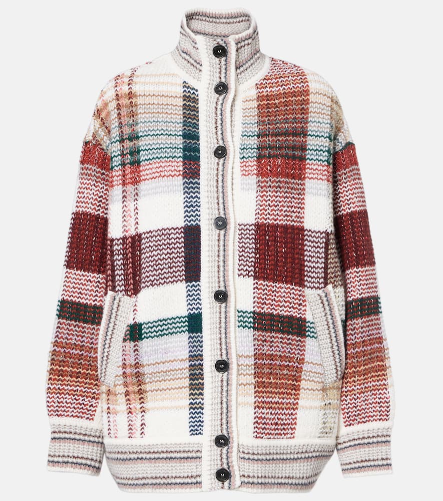 Missoni Zigzag Wool, Cotton, And Alpaca Cardigan In White