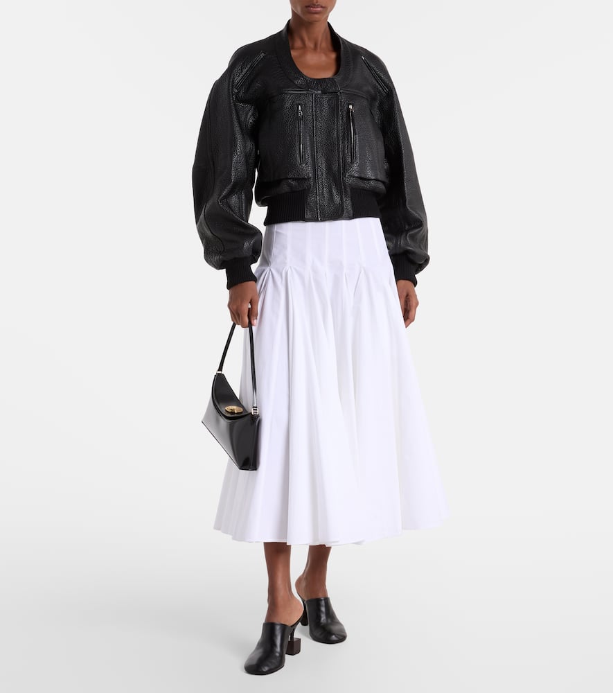 Jacquemus Women Black Grained Lambskin Leather The Tore Jacket In Multi