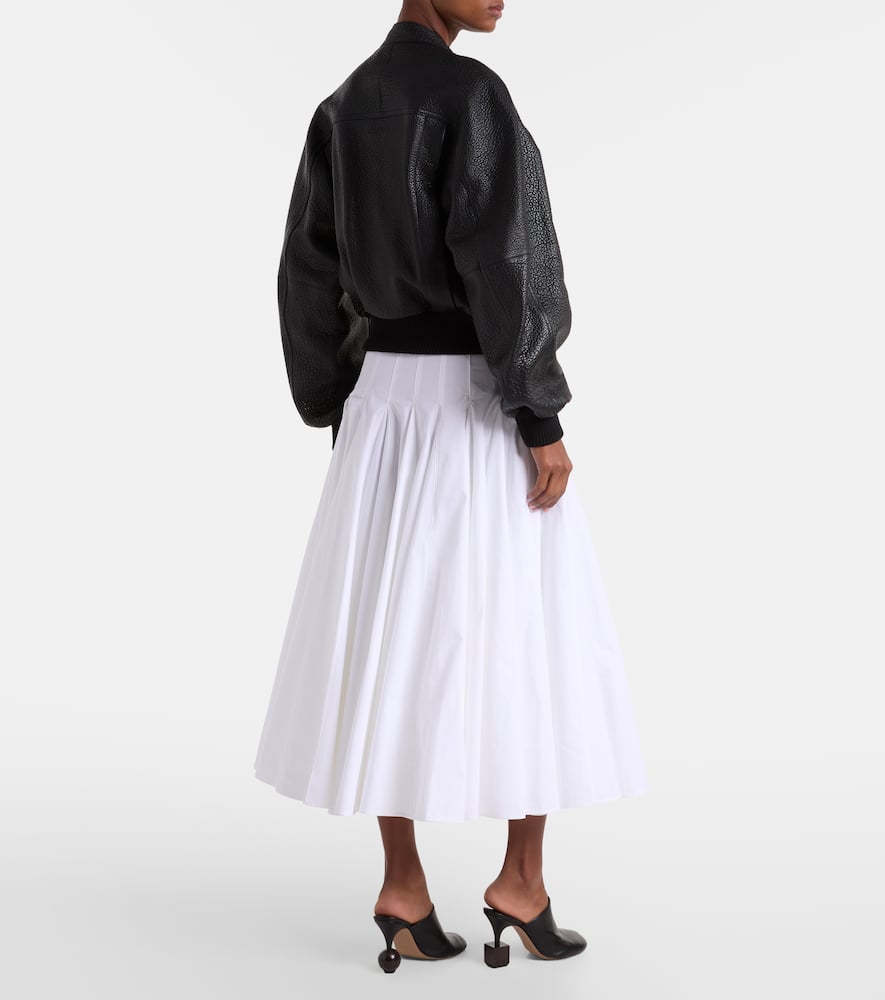 Jacquemus Women Black Grained Lambskin Leather The Tore Jacket In Multi
