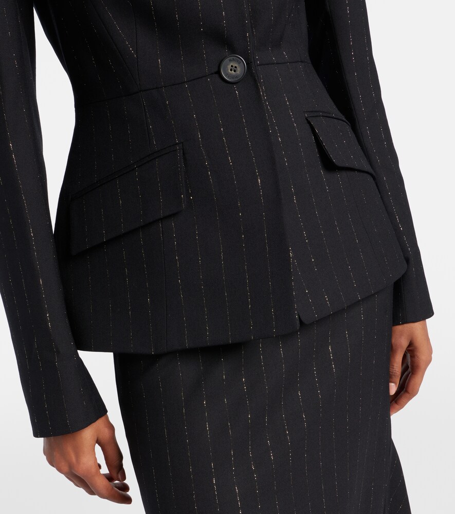  Erdem Erdem Pinstripe Wool Blazer 