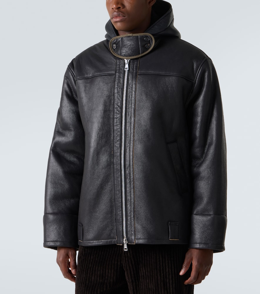 Our Legacy Blizzard Leather Jacket In Brown