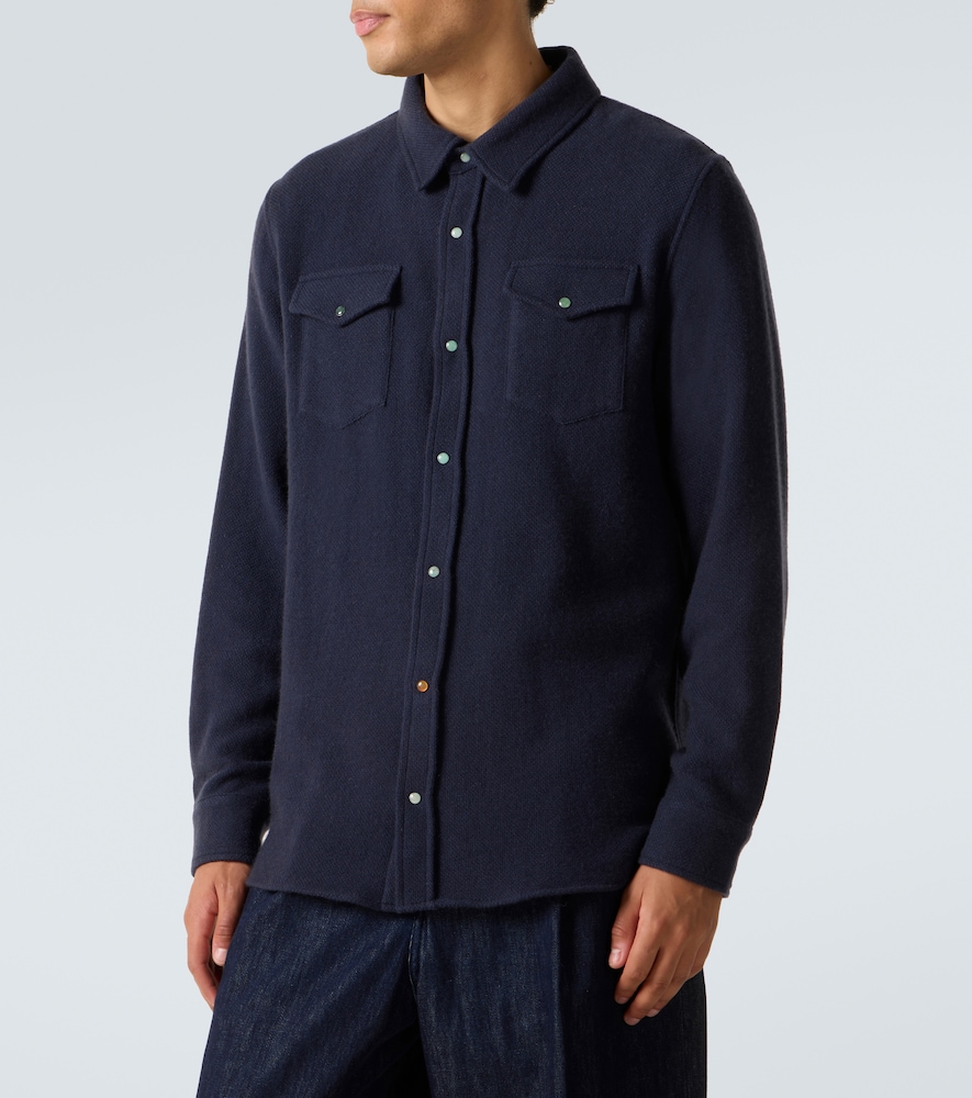  God's True Cashmere God's True Cashmere Cashmere Shirt With Emerald 